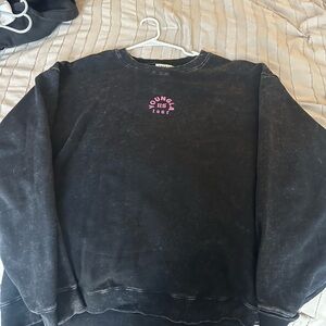 YoungLA Black Crewneck